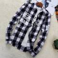 Summer SpringinsHong Kong Style Loose Couple Student Plaid Shirt Men's Korean Style Stylish Red Shirt Coat.