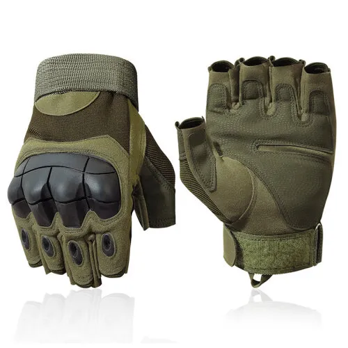 Motorcycle%20Military%20Grade%20Half%20Finger%20Army%20Green/Black%20-%20Hand%20Gloves%20For%20Bike%20-%20Image%204
