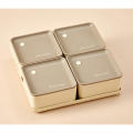 Box Set Sealed Lid Split Plastic Dry Fruit Snack Tray Refrigerator Fresh-keeping Storage Box Living Room Square Candy. 