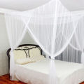 Fine Mesh 4 Corner Post Bed Canopy Hanging Bed Curtain Drape 210x190x240cm. 