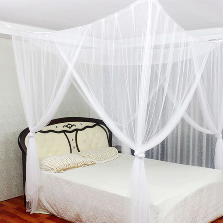 Fine%20Mesh%204%20Corner%20Post%20Bed%20Canopy%20Hanging%20Bed%20Curtain%20Drape%20210x190x240cm%20-%20Image%205