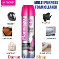 Flamingo Multi Purpose Foam Cleaner With Brush 650 ml, Car, Motorcycle, Household, Kitchen, Bathroom Cleaner Foam Spray. 