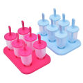 1Set 6 Cells Round Shape DIY Ice Cream Maker Ice Cream Molds Dessert Mould.