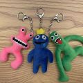 10cm Rainbow Friends Keychain Plush Toy Anime Game Role Doll Blue Monster Soft Stuffed Toys Kids Plush Doll Christmas Gifts. 