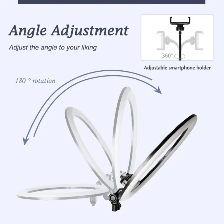 18%20Inch%20UltraThin%20Ring%20Light%20LED%20Selfie%20Video%20Lamp%20With%20Tripod%20Stand%20Phone%20Clip%20For%20YouTube%20Live%20Light%20Photo%20Photography%20Studio%20-%20Image%204