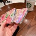 Phone Case For VIVO V27 V27E Back Cover Soft Blue-Ray Oil Painting Flowers Silicone Cases for VIVO V27E V27 Back Cover. 