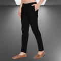 Black Color Cotton Dubble Stretch Pajama for Men. 
