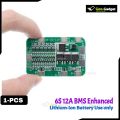 6S 12A 24V PCB BMS Protection Board for 6-Pack 18650 Li-ion Battery Cell Module with Overcharge and Discharge Protection.