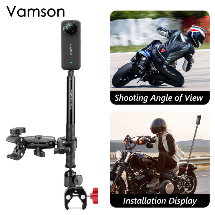 Vamson Motorcycle 3rd Person View Invisible Selfie Stick for