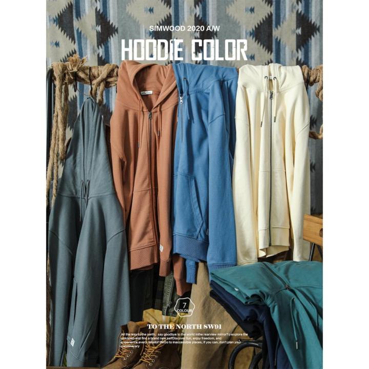 SIMWOOD%20Autumn%20Winter%20Cotton-Jersey%20Zip-Up%20Hoodie%20Men%20basic%20hooded%20Sweatshirts%20Comfortable%20Jogger%20Jackets%20Outerwear%20-%20Image%205