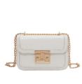 A shoulder women's bag, a foreign bag, a fashion texture chain, a 2023 new stone pattern, a simple bag, a crossbody lock, a small square bag. 