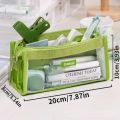 Six Layer Large Capacity Pencil Bag Aesthetic Transparent Pen Case Stationery Cosmetic Storage Girl Pencil Pouch School Supplies. 