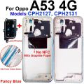 Oppo A53 Full Body Housing LCD Frame, Middle Frame and Back Panel. 