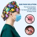 Tooth Printing Dentist Cap Veterinary Hats Adjustable Surgical Caps Multicolor Nurse Scrub Hat Bandage Turban Hospital Work Hats.