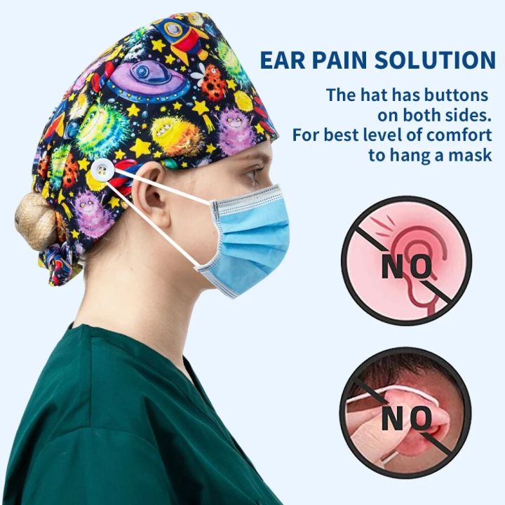 Tooth%20Printing%20Dentist%20Cap%20Veterinary%20Hats%20Adjustable%20Surgical%20Caps%20Multicolor%20Nurse%20Scrub%20Hat%20Bandage%20Turban%20Hospital%20Work%20Hats%20-%20Image%202