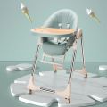 Baby High Chair Baby Plastic Dining Table High Chair Baby Feeding Chair With Wheel. 
