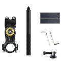 Motorcycle Bike Handlebar Mount Invisible Adjustment Selfie Stick Bicycle Monopod for GoPro DJI Insta360 SJCAM Camera Accessory.