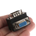 90 Degree Right Angled VGA Male To Female Extension Extender Video Adapter. 