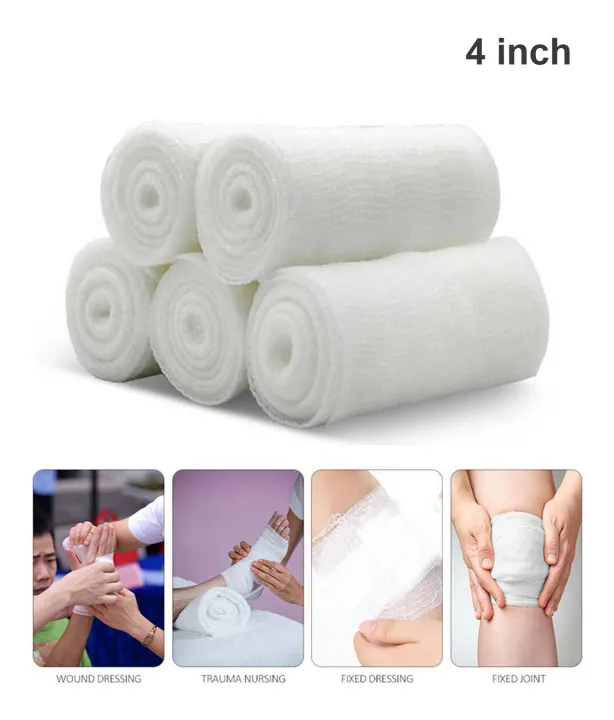 4%20inch%20Gauze%20Bandage%20Roll%20for%20First%20Aid%20Pain%20Relief%20-%206pcs%20-%20Image%202