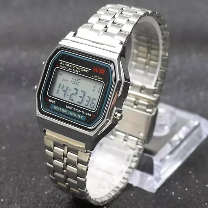 Steel%20Chain%20%20Waterproof%20Classic%20Digital%20Watch%20For%20Men%20-%20Image%203