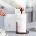 Wooden Kitchen Standing Tissue Paper Towel Roll Rack Holder Holders Toilet Roll Stand Weighted Base. 