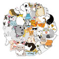 50 pieces can love cartoon kitten stickers luggage car water cup mobile phone stickers waterproof wholesale. 