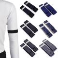 Fashion 1 Pair Mens Shirt Adjustable Armband Sleeve Garter Bartender Cuff Holder Elastic Metal Arm Band Hold Up.. 