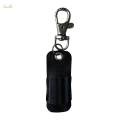 Pen Holder for Lanyard, PU Leather Pen Holder Lanyard Pen Holder Exquisite Pen Lanyard Holder Black.