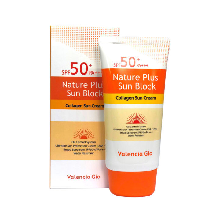 Valencia Gio Nature Plus Sun Block Collagen Sun Cream (SPF 50+/PA+++) 70ml for all skin