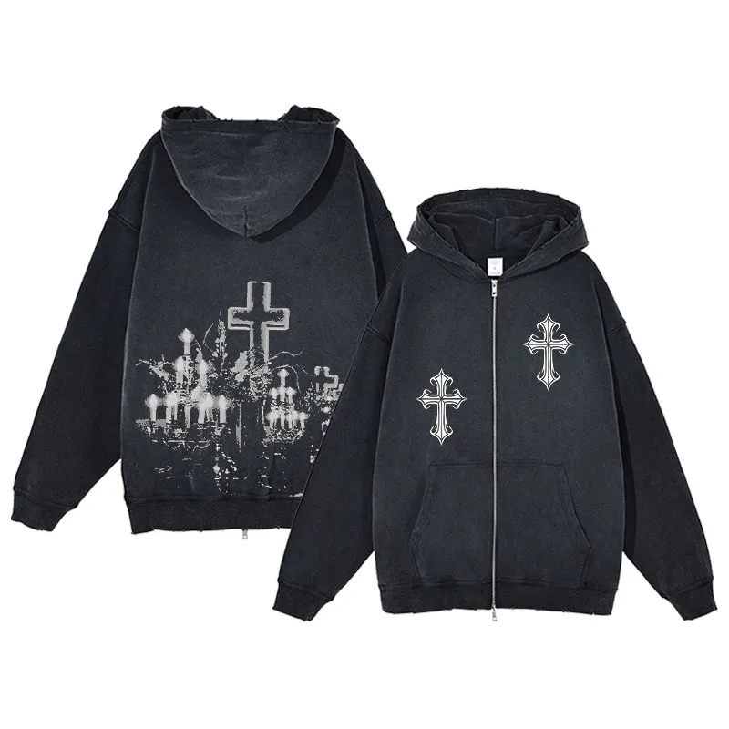 トップス FCMM CROSS ZIP UP HOODIE cmm06895_black_xl?pdp.template