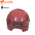 Open Face SMS Cap Helmet for Women – Half Face Pelion Helmet with Leather Wind Cover, ABS Shell, Visor Glass – Dame-Dude Open Face Bike Helmet for Motorcycle, Cycle, Scooter – Blue/Red/Green/Black/Grey/Pink.