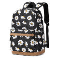 Daisy Flower School Backpack for Girls Large Capacity Student Backpack Lightweight Campus Printed Backpack for Kids Food Bag Set. 