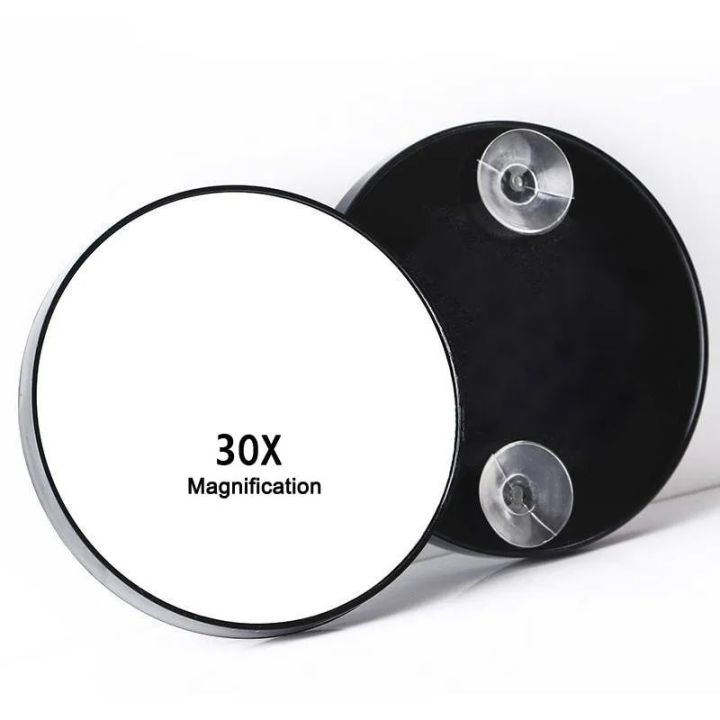 30x Durable Magnification Mirror With Suction Cup Blackhead Magnifying Compact Remove Acne Pores Tool Bathroom Makeup Mirror