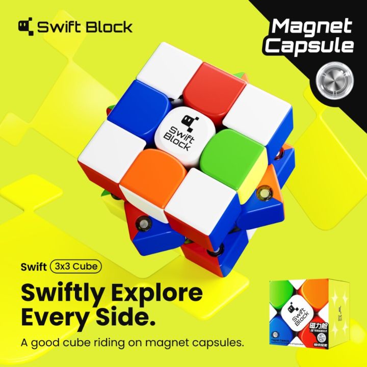 GAN%20Swift%20Block%20355S%20Magnetic%203x3%20Speed%20Cube%20Educational%20Cube%20Puzzle%20Beginners%20Practice%20Kids%20Toys%20-%20Image%202
