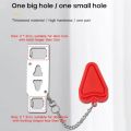 Portable Door Lock Safety Latch Stopper Door Stop Travel Accommodation Door Stopper Hotel Anti-theft Security Lock Latch Security. 