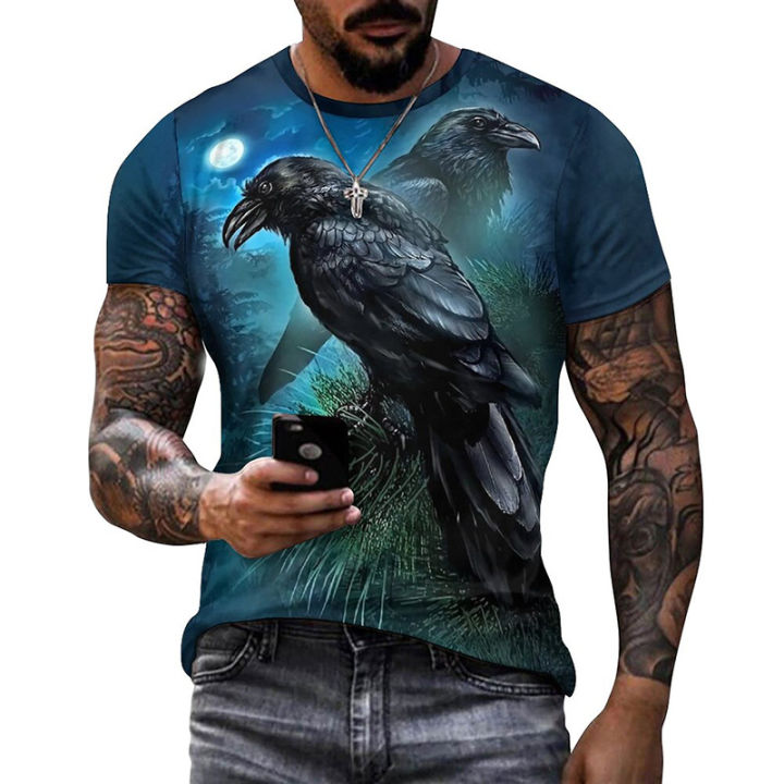Bird%20Crow%20Dark%20Mighty%20Raven%203d%20Graphics%20T%20Shirts%20Men%20Clothing%20Casual%20Fashion%20O%20Neck%20Short%20Sleeve%20T-shirts%20High%20Quality%20Cool%20Tees%20-%20Image%203