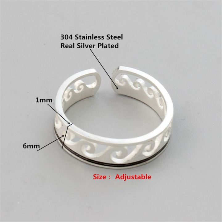 Wave%20Ring%20Stainless%20Steel%20Ocean%20Wire%20Wrap%20Surf%20Rings%20For%20Women%20Beach%20Tidal%20Jewelry%20Midi%20Bague%20Femme%20Anillos%20Mujer%20-%20Image%203