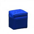 Storage Organizer Ottomon, Tool , Mora Box with Lid - Multi-Functional Collapsible Ottoman Footrest Stool - Faux Leather Cube Storage Ottoman Stool for Living Room 16/16.