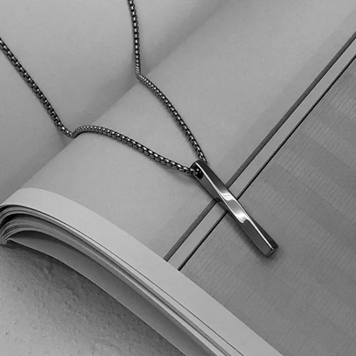 Trendy%20Fashionable%20Simple%20Stainless%20Steel%20Chain%20Necklaces%20for%20Men%20-%20New%20Men%20Necklace%20Black%20Pendant%20Necklace%20for%20Jewelry%20Gifts%20for%20Boys%20-%20Image%203