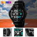 SKMEI Men Sports Outdoor Watches Digital Watch Dual Display Alarm LED Fashion Waterproof Wristwatches 0931.