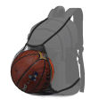 Basketball Backpack Net Carrier Adjustable Football Soccer Baseball Ball Outdoor Container. 