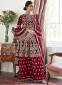 Readymade Gorgeous heavy embroidery zori thread work Indian party sharara for women.