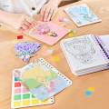 Sticker Activity Books Set DIY Painting Sticker Kids Scrapbooking Reusable Stickers DIY Colorful Princess Dress up Stickers for Party Favors.