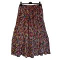 MULTICOLOR STYLISH LONG SKIRT FOR WOMEN LINEN SKART FOR GIRLS. 