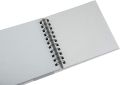 Brustro Toned Paper Grey Sketchbook Wiro Bound, Size 6" x 6" 120GSM- 120 Pages.