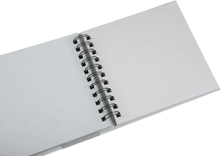 Brustro%20Toned%20Paper%20Grey%20Sketchbook%20Wiro%20Bound,%20Size%206"%20x%206"%20120GSM-%20120%20Pages%20-%20Image%204