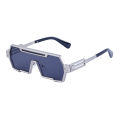 2267 Metal Square Frame One-piece Sunglasses Sports Outdoor Trend Futuristic Fashion Hip Hop Men Custom Shades for Men Color. 