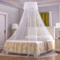 Mosquito Net for Bed, Size Bed Canopy Hanging Curtain Netting, Princess Round Hoop Sheer Bed Canopy for All Purple. 