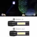 Rechargeable Flashlight Torch LED USB Portable Torches 4 Modes Zoom Mini Camping Lighting - Light - Light - Light. 