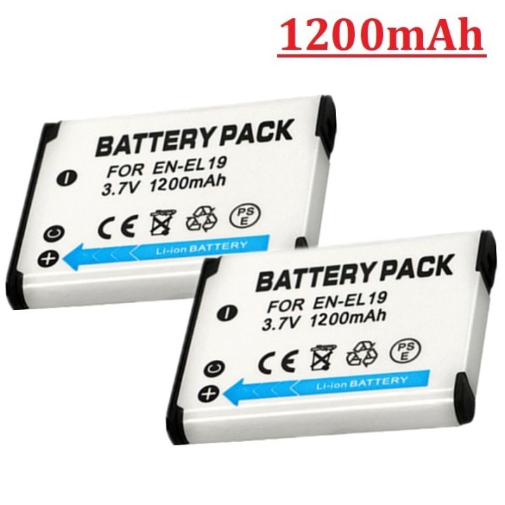 Batterie EN-EL19 Compatible Nikon Coolpix S100, S2500, S3300, S3700 - Li-Ion Haute Capacité